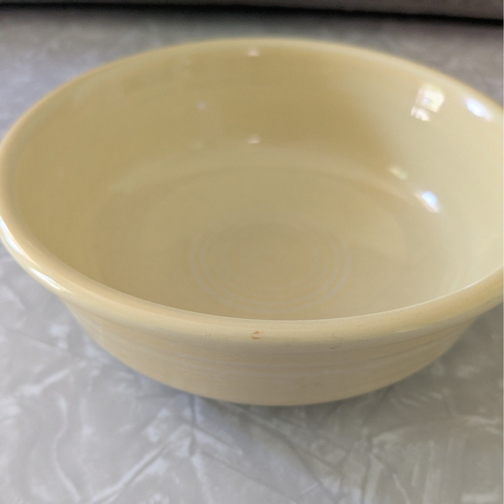 Vintage Fiesta Fiestaware Classic 5 5/8 Inch Small Bowl 15oz Post 1986 Yellow - Picture 5 of 7
